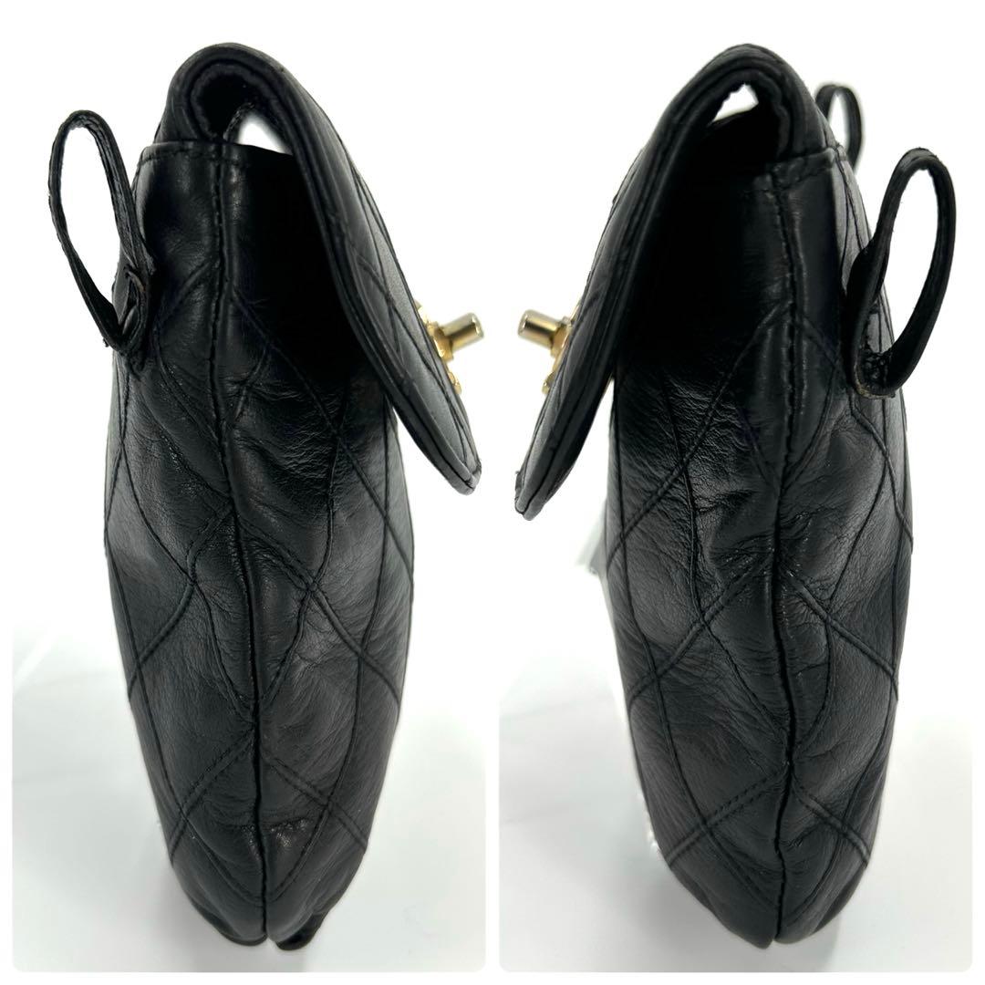 美品✨　シャネル　ウエストポーチ　ビコローレ　ココマーク　ターンロック　チェーン