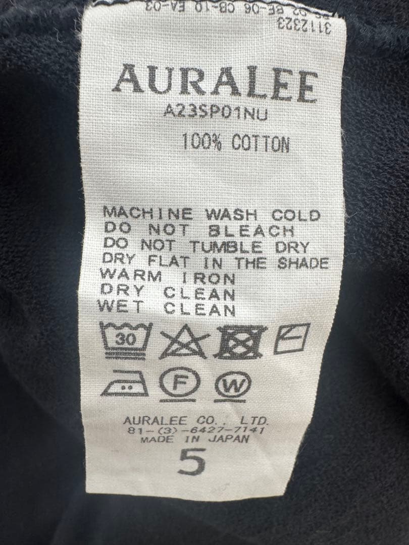 トップス AURALEE 23ss HIGHGAUGE SWEAT 5