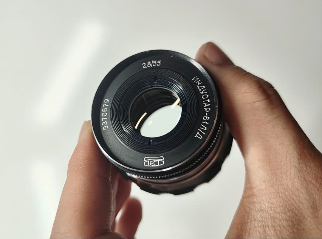 Leotax tv + industar 61 55mm F2.8 レンズ付