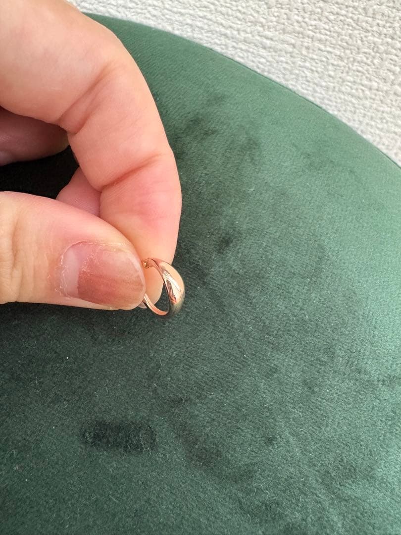 専用　★ete K10 ピンクゴールド フープピアス　片耳　雫型　ドロップ エテ