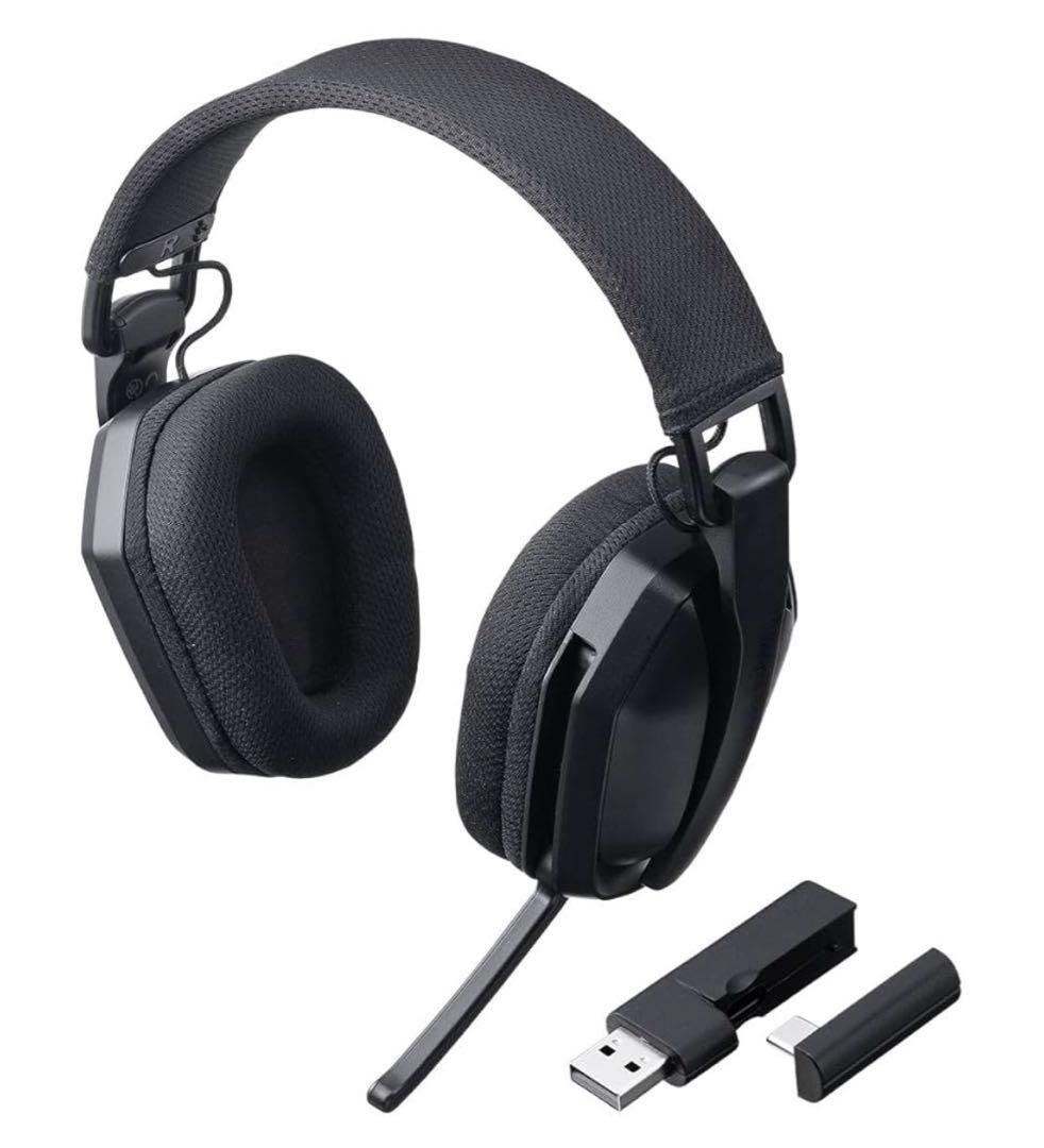 サンワダイレクト ワイヤレスヘッドセット LED付き 400-HSW051