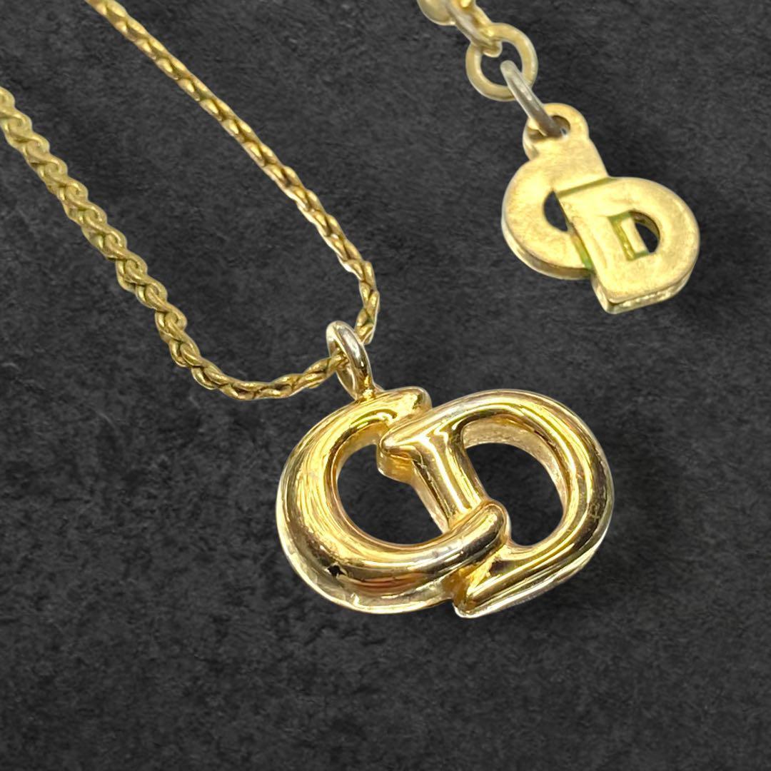 vintage Dior ディオール CDロゴ ゴールド ネックレス 171