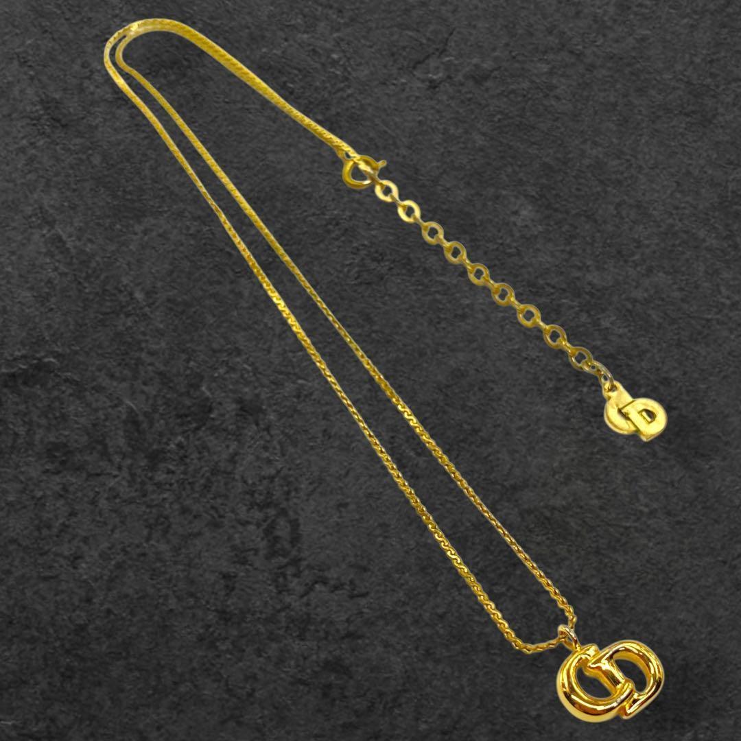 vintage Dior ディオール CDロゴ ゴールド ネックレス 171