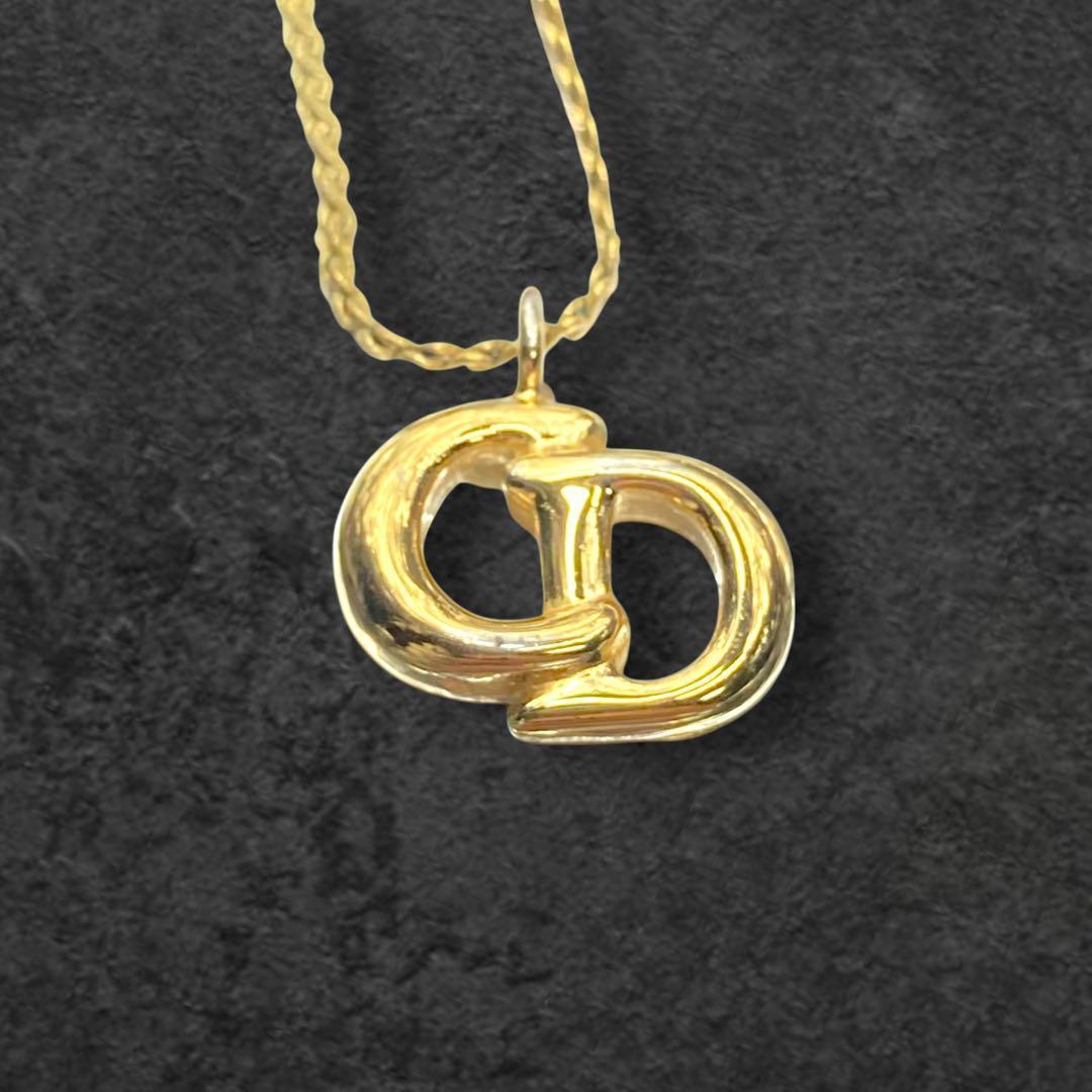 vintage Dior ディオール CDロゴ ゴールド ネックレス 171