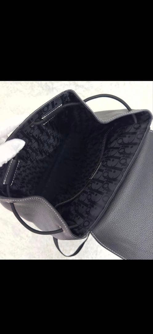 極美品⭐️DIOR ディオール サドル バックパック レザー ブラック