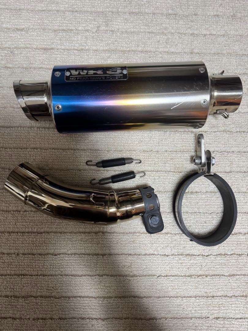 YZF-R25 R3 WR’Sスリップオンマフラーチタンショートオーバルタイプ