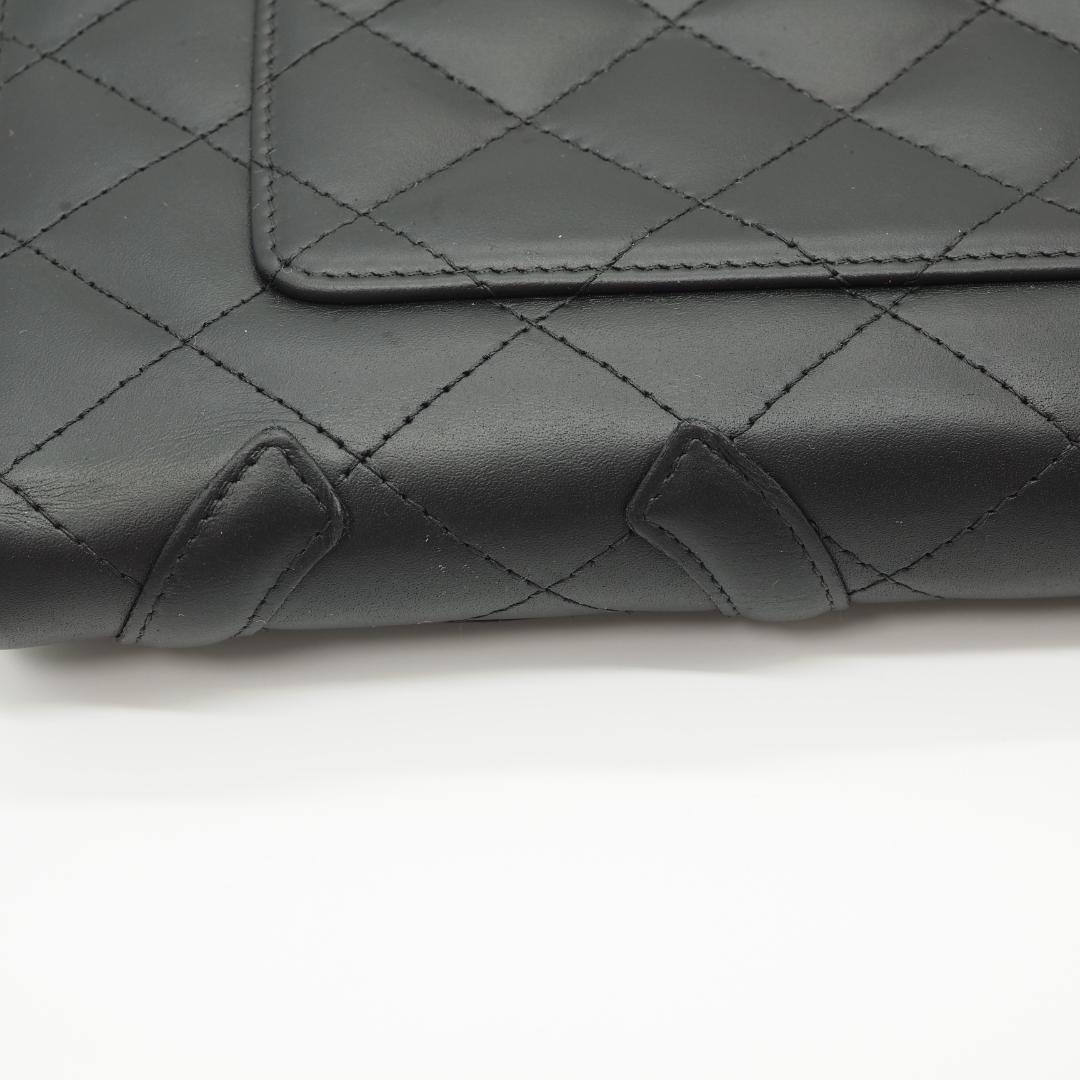 【美品】CHANEL カンボンライン ラウンドファスナー オーガナイザー