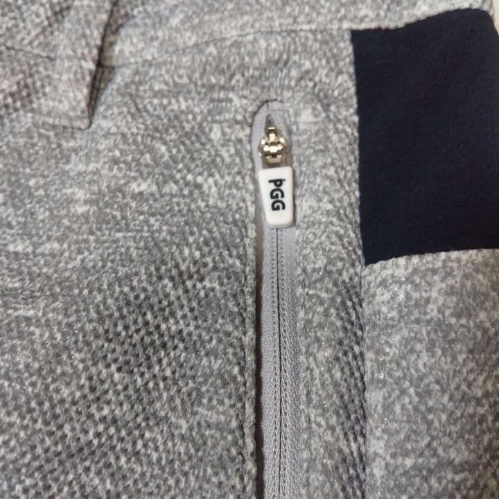 ⭐美品⭐PGG⭐パーリーゲイツ⭐デカロゴ⭐ストレッチパンツ⭐ダークグレー⭐M⭐