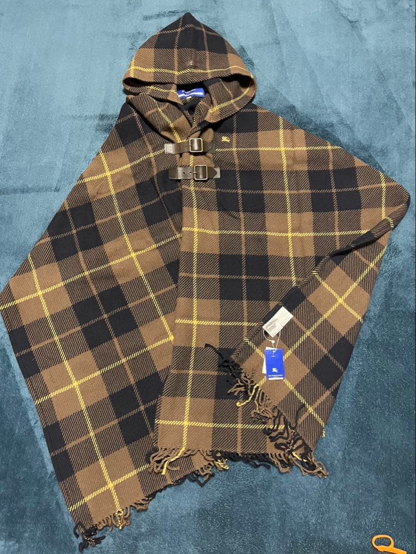 BURBERRY BLUE LABEL 大判ストール ポンチョ ノバチェック