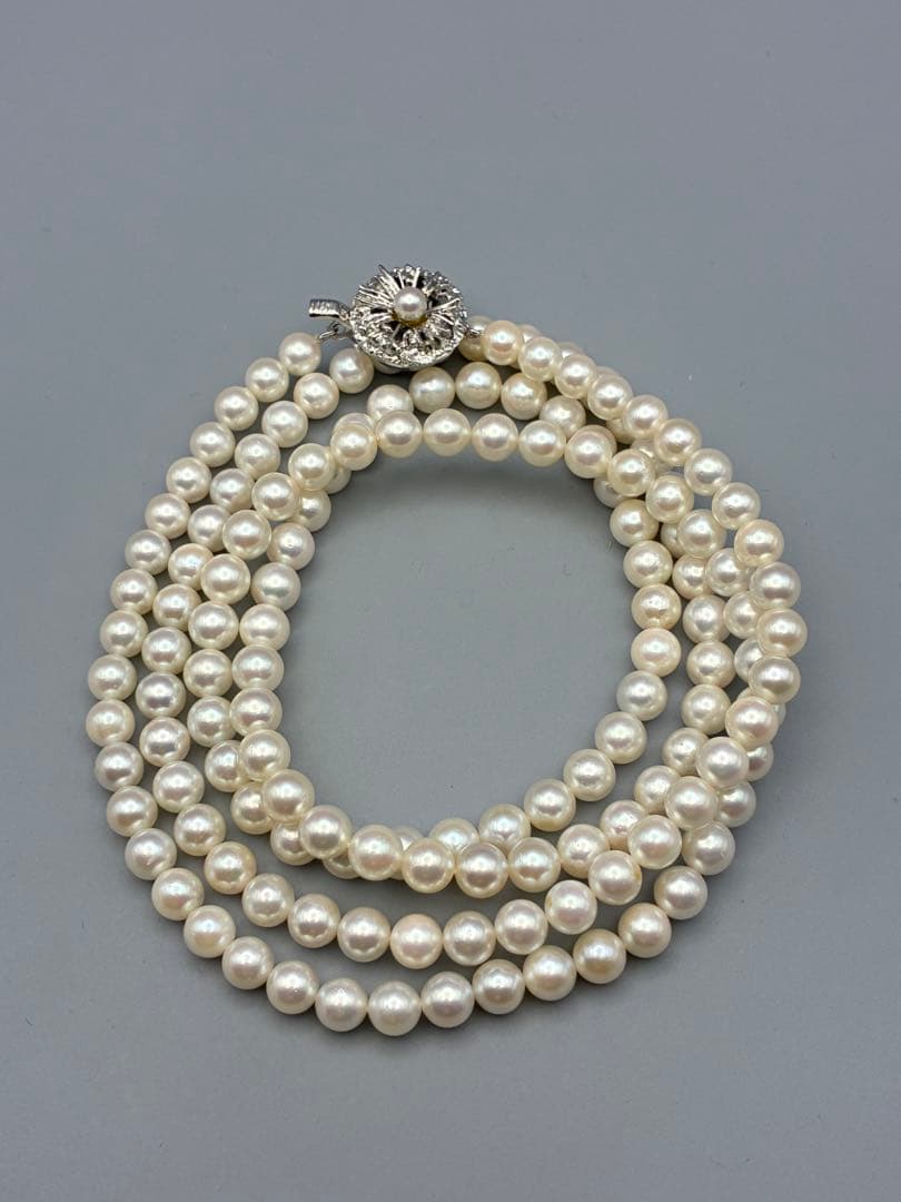 アコヤ真珠　本真珠　 0.6cm ロング　83cm レディース