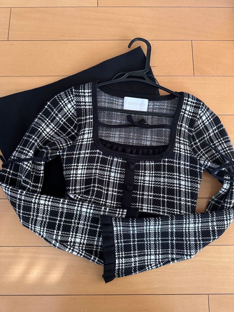 ハニーミュウ チェックリボンドッキングワンピース