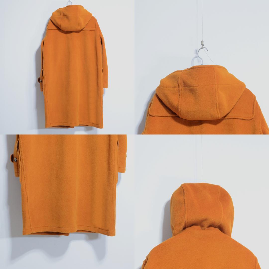 超極上品 マラリウス カットパイル モンゴメリー ダッフルコート オレンジ 36