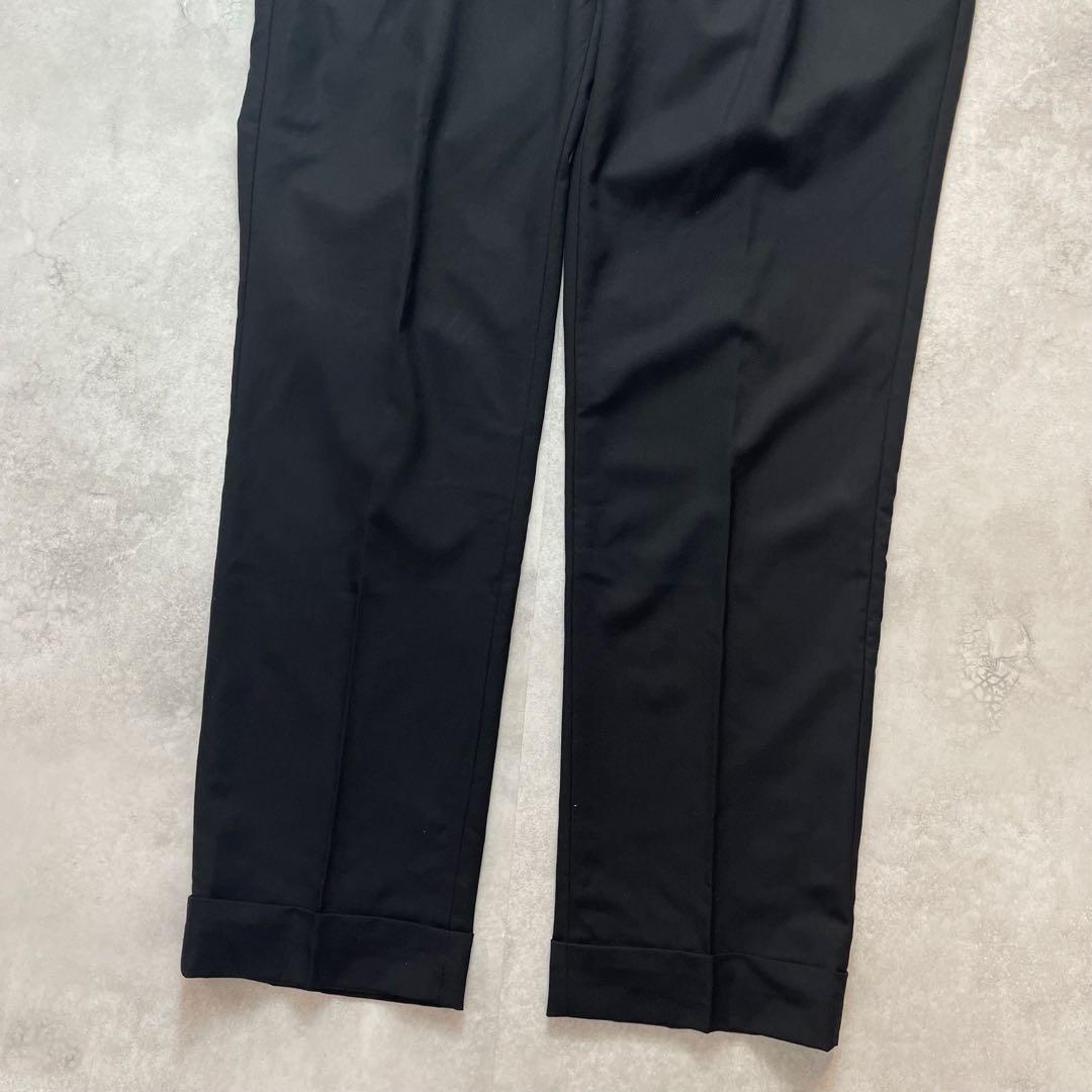 ベルウィッチ カノニコ生地 スラックス 1タックプリーツ スラックス ウール48