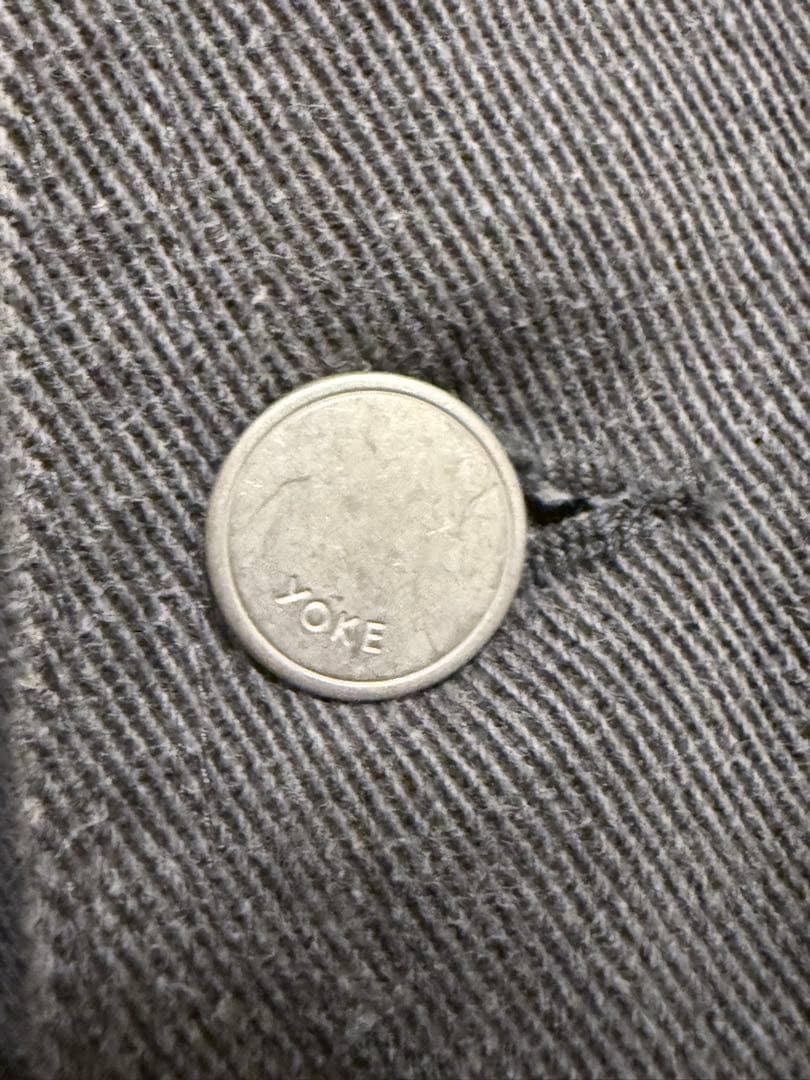 YOKE レザー切替カットオフ　カバーオール size3