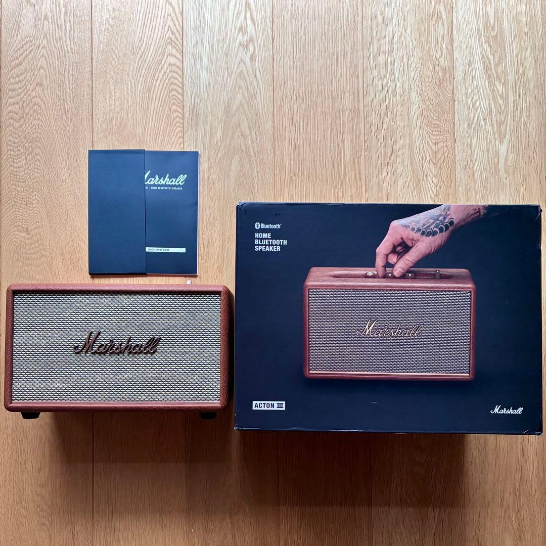 Marshall bluetooth スピーカー ActonⅢ ブラウン
