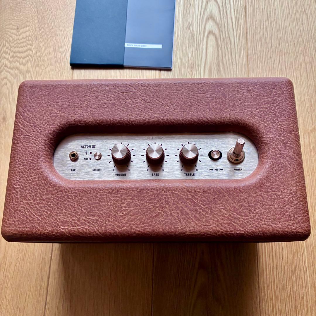 Marshall bluetooth スピーカー ActonⅢ ブラウン
