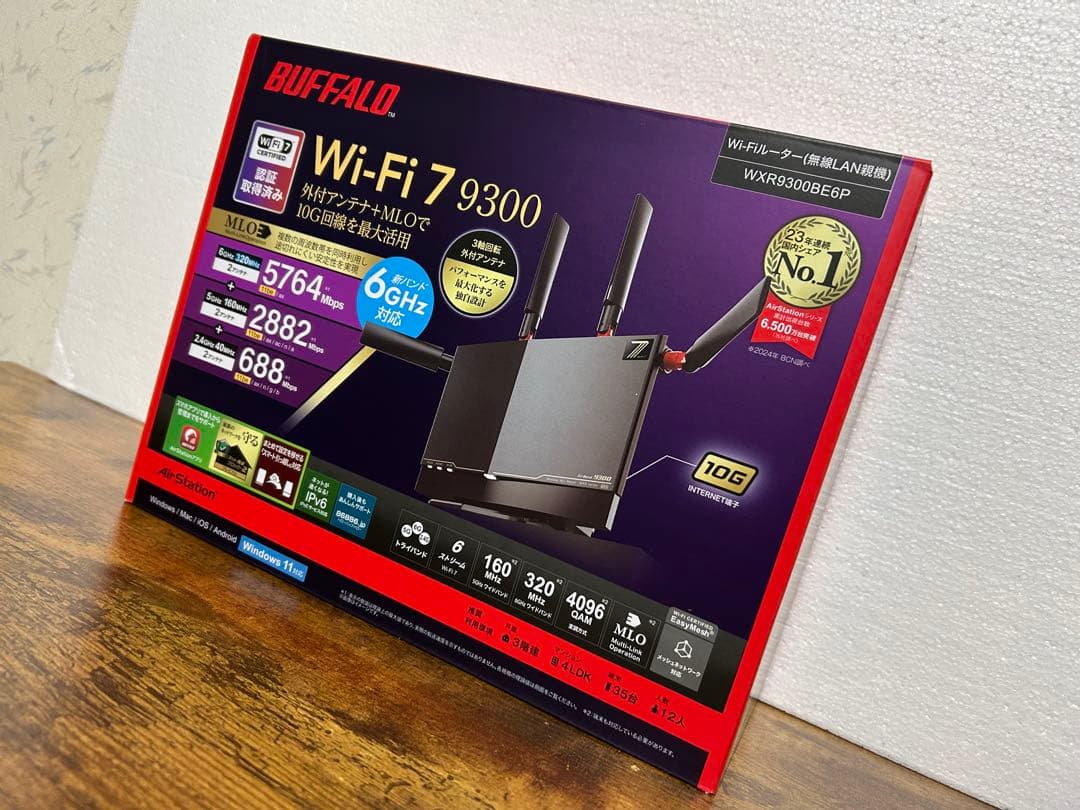 新品未使用　AirStation WXR9300BE6P