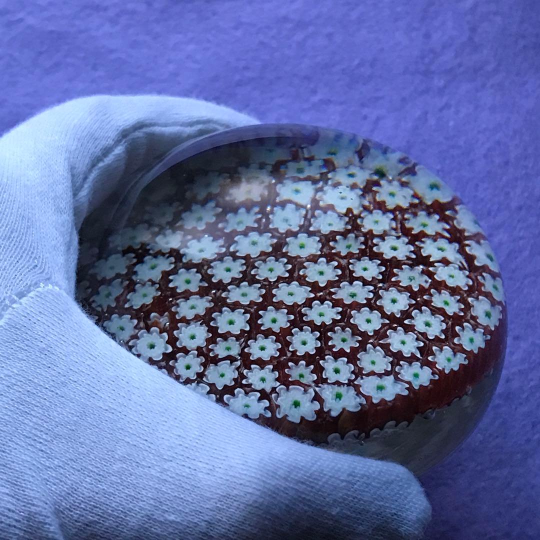 可愛い ペーパーウエイト ミルフィオリ オールドバカラBaccarat サンルイ