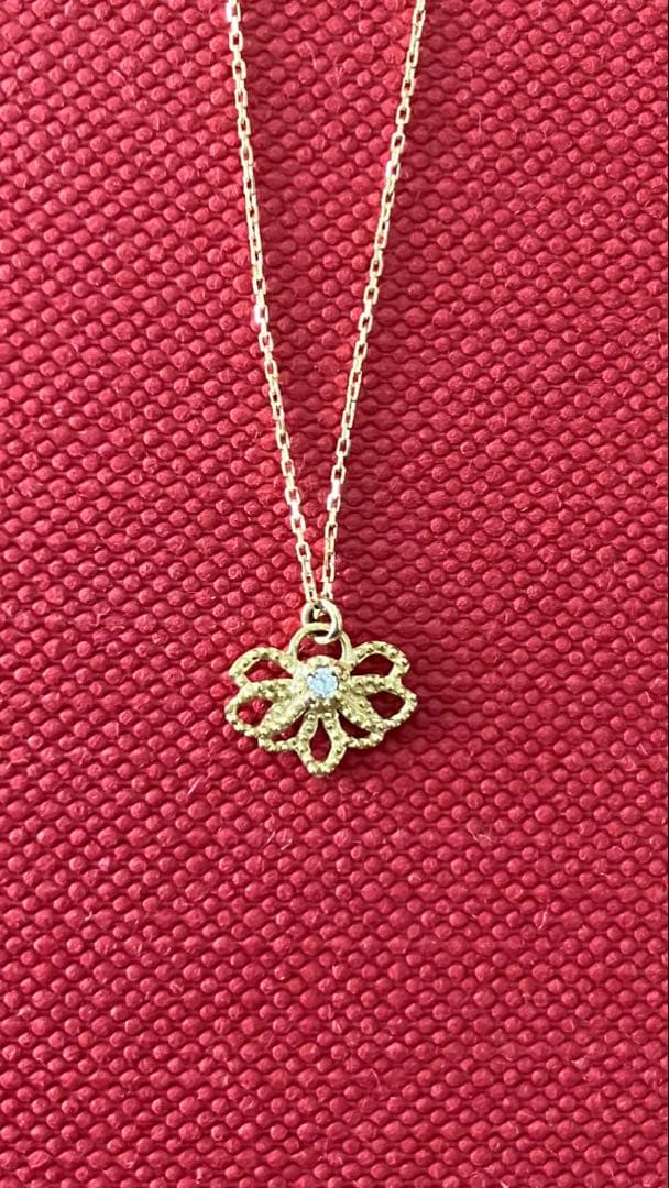 お*ん様 碌山　K10 ネックレス　刻印あり