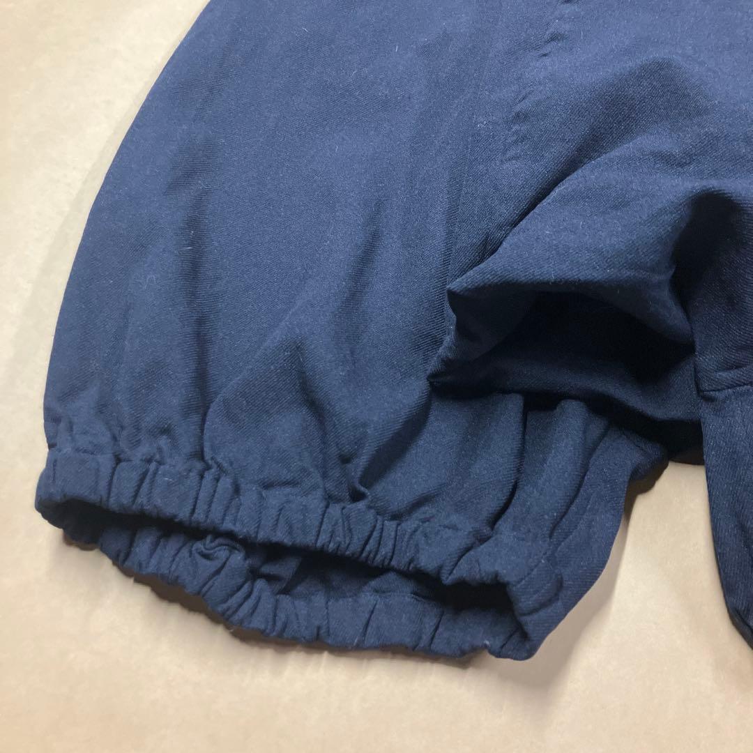 コムデギャルソン　ポリ　サルエルパンツ　ネイビー