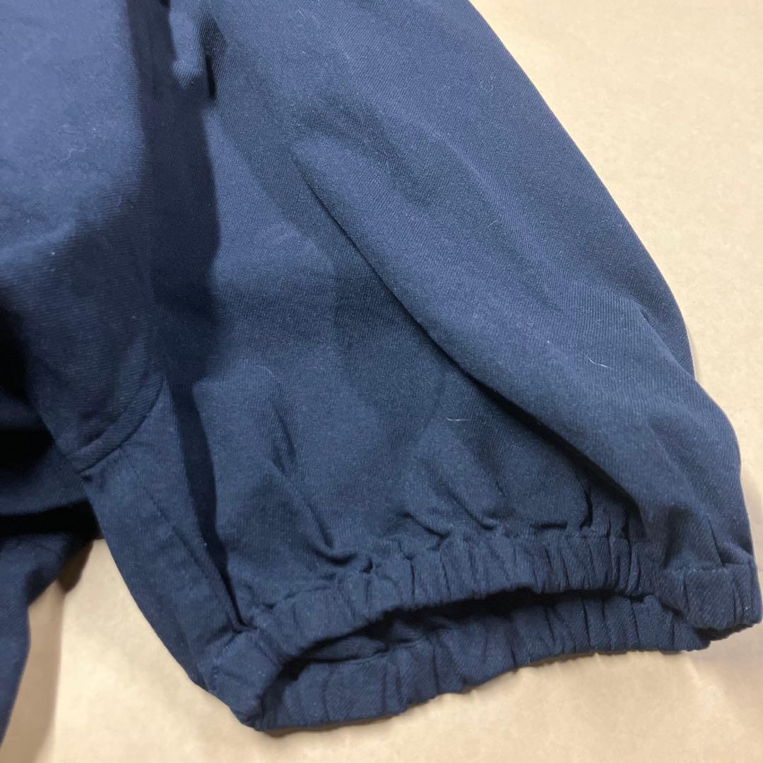 コムデギャルソン　ポリ　サルエルパンツ　ネイビー