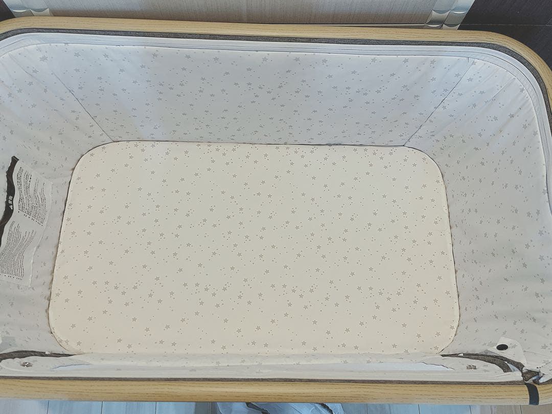 美品‼︎ 半年間使用 HZDMJ ベビーベッド　グレー ネントレ 遮光