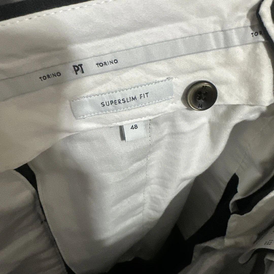 PT TORINO ウォッシャブルテクノウール サイズ48 チャコールグレー