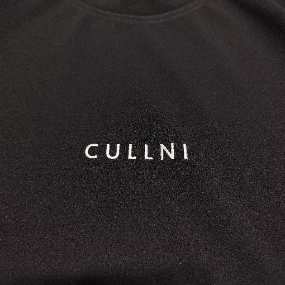 美品！CULLNI ロゴ刺繍 ロングスリーブカットソー 24SSブラック 1