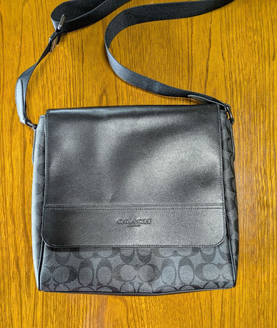 v*5様 COACH HDVOD ブラック ショルダーバッグ