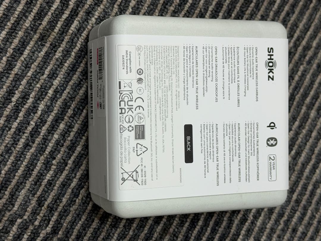 ダイ！SHOKZ OPENFIT 2+ ブラック　新品、未開封品