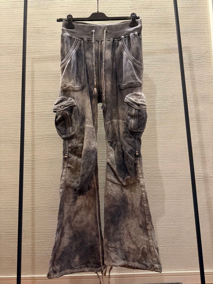 パンツ 00s archive goa sweat cargo flare pants