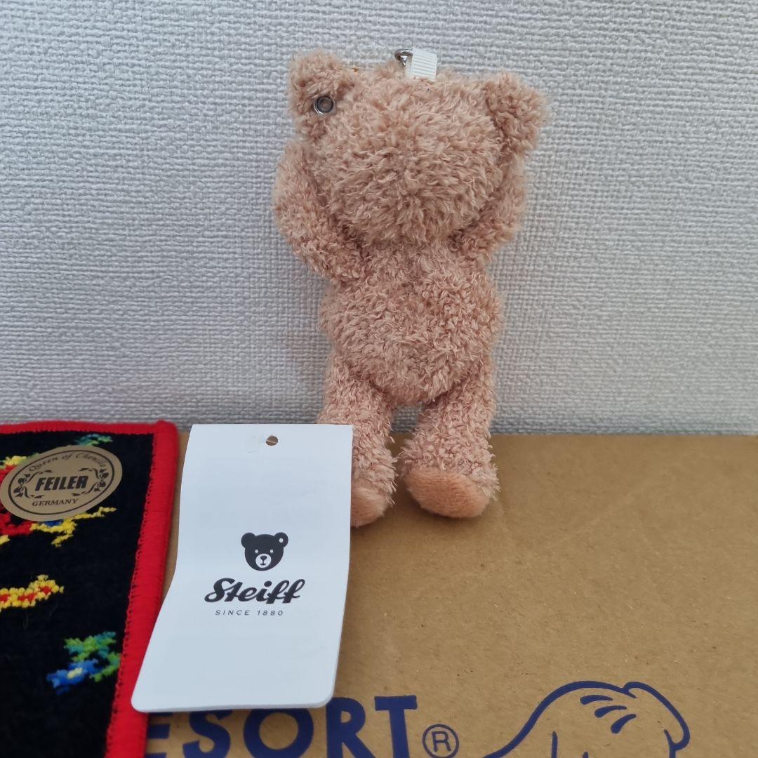 フェイラー シュタイフ ハンカチ＆ベア セット