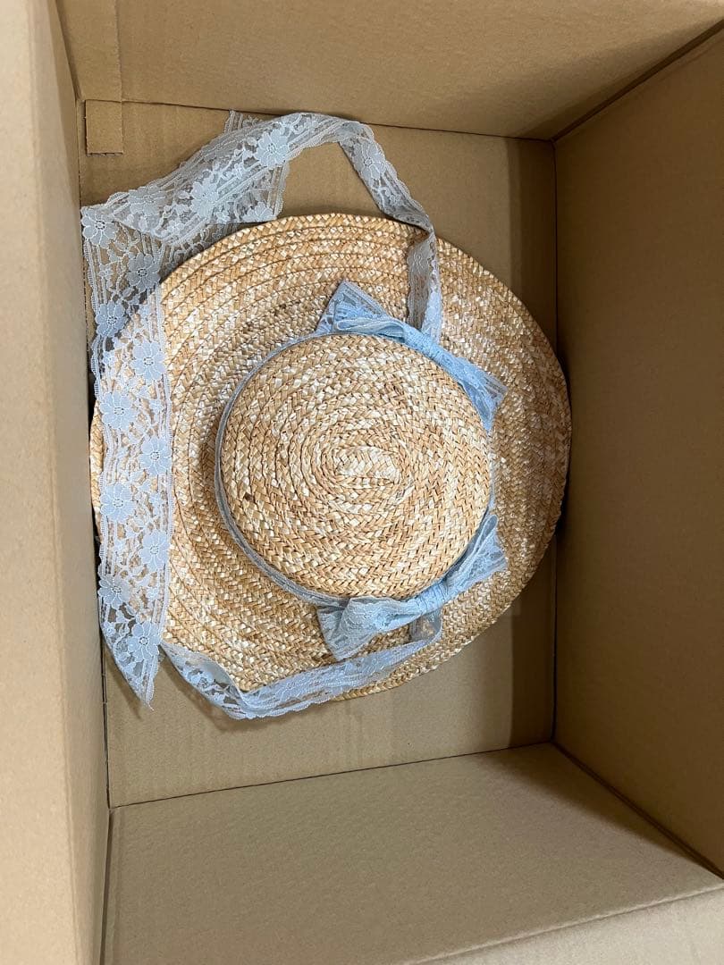 【最終価格】シュエット ハンドメイド 麦わら クラシカルロリータ