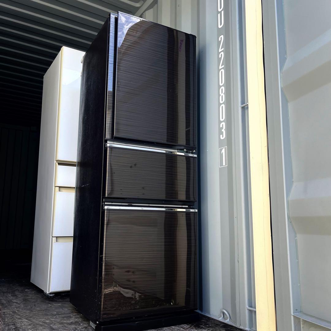 71取付無料！三菱木目調自動製氷機付きおしゃれインテリア272L3ドア冷蔵庫！