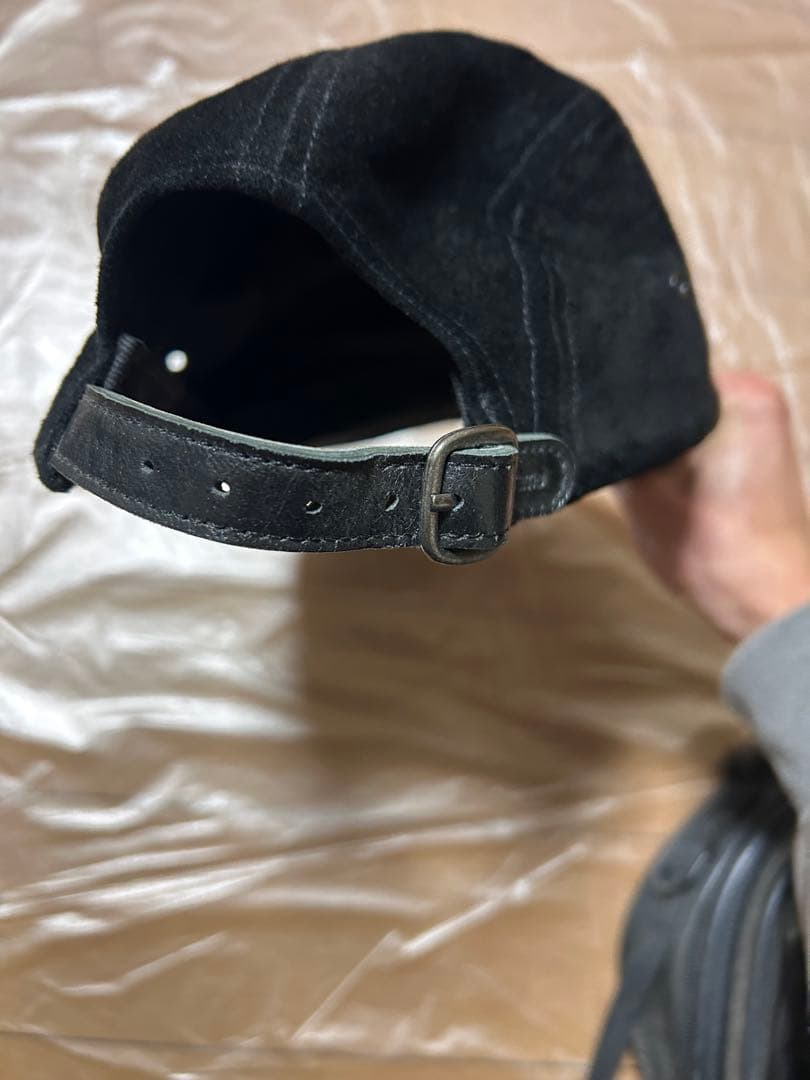 Supreme Suede Camp キャップ 黒