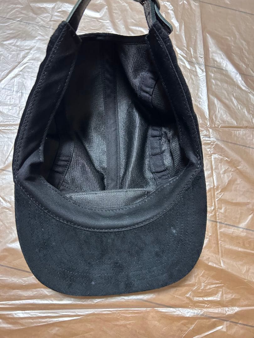 Supreme Suede Camp キャップ 黒