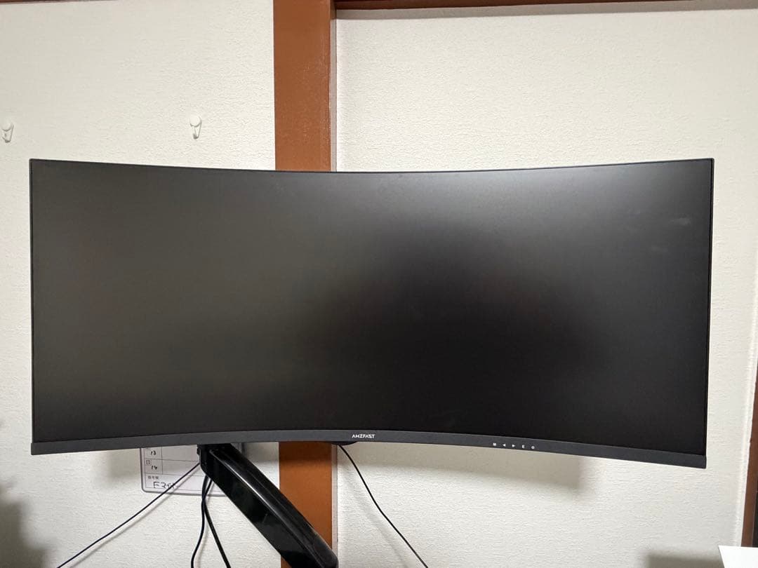 34インチ ゲーミングモニター 240Hz 曲面ウルトラワイド+アーム付き❗️