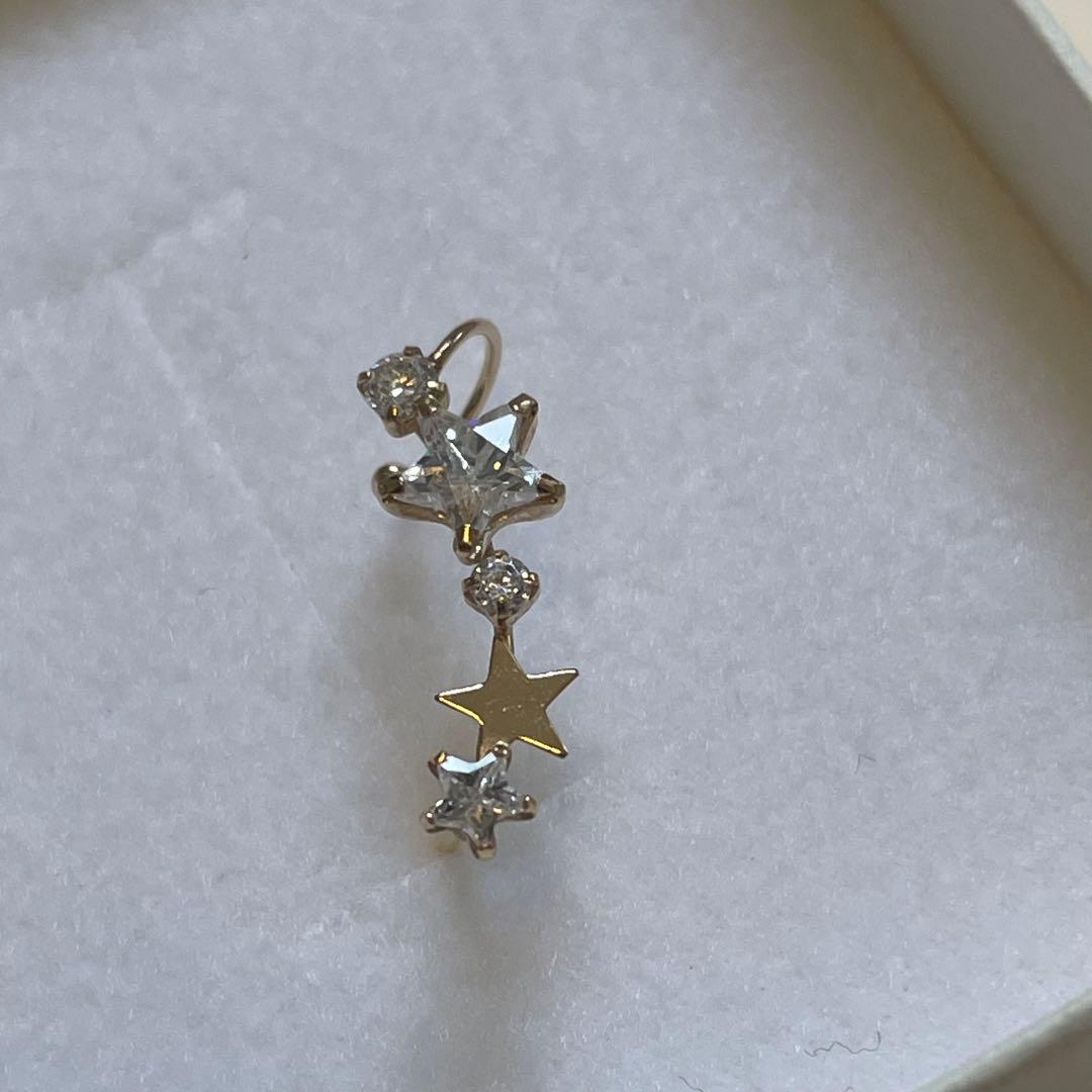 雨の日セール！美品【TAKE-UP】k18他ホワイトトパーズ★ピアス×3点セット