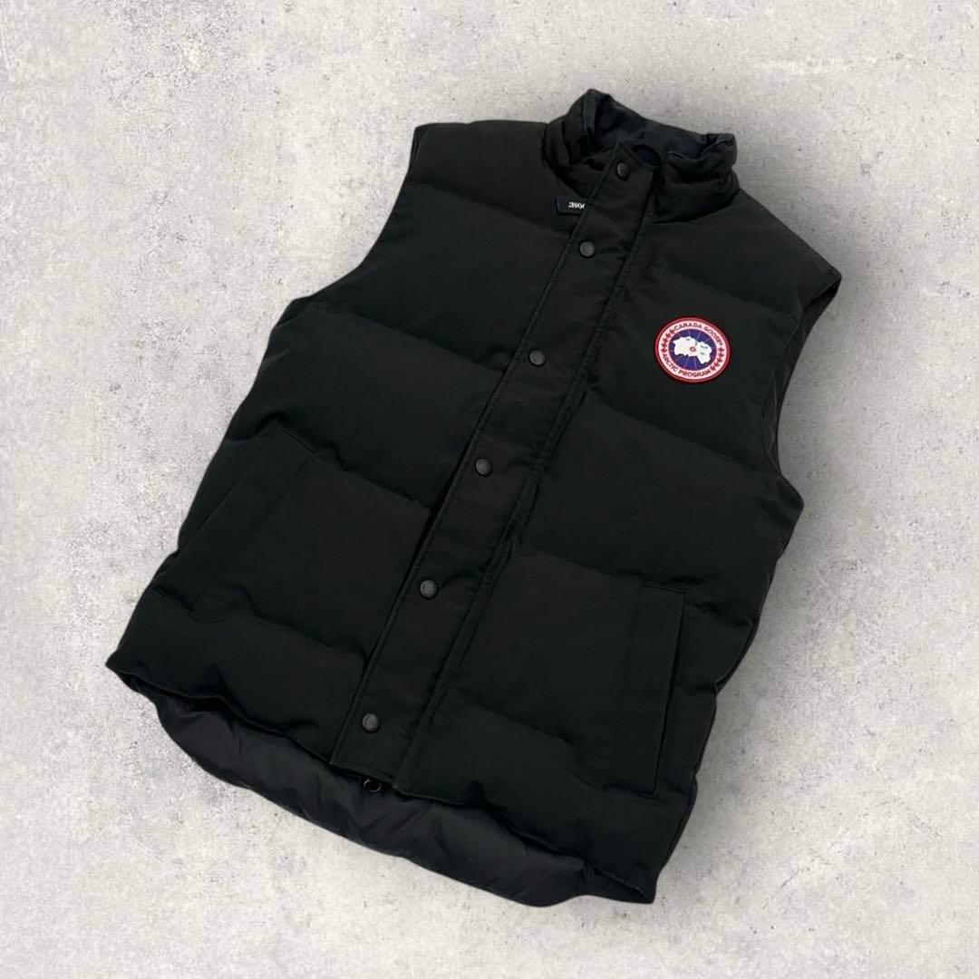 11908【美品・ホログラム付き】カナダグース　ダウンベスト　GARSON 黒