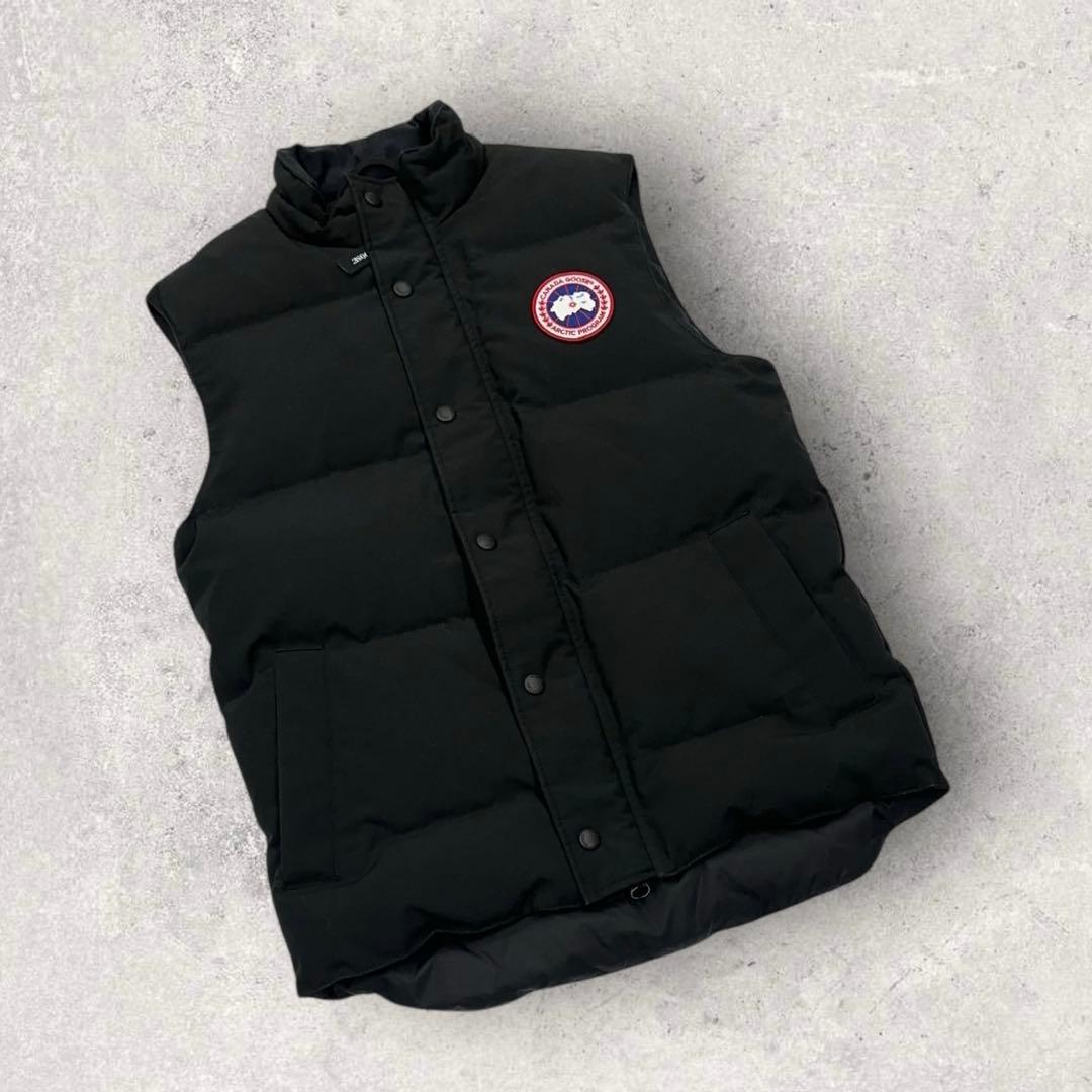 11908【美品・ホログラム付き】カナダグース　ダウンベスト　GARSON 黒