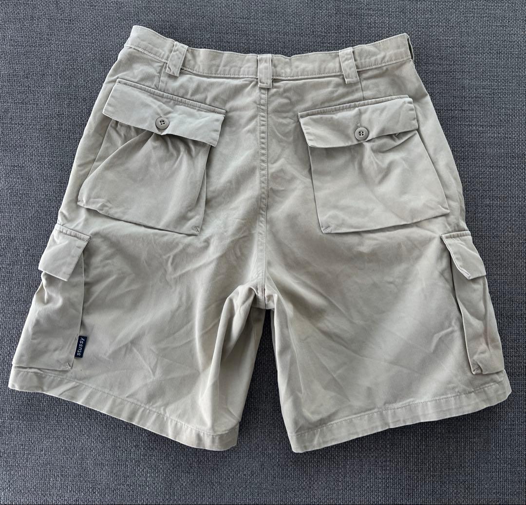希少 95年 OLD STUSSY CARGO SHORTS 34インチ Ｌ