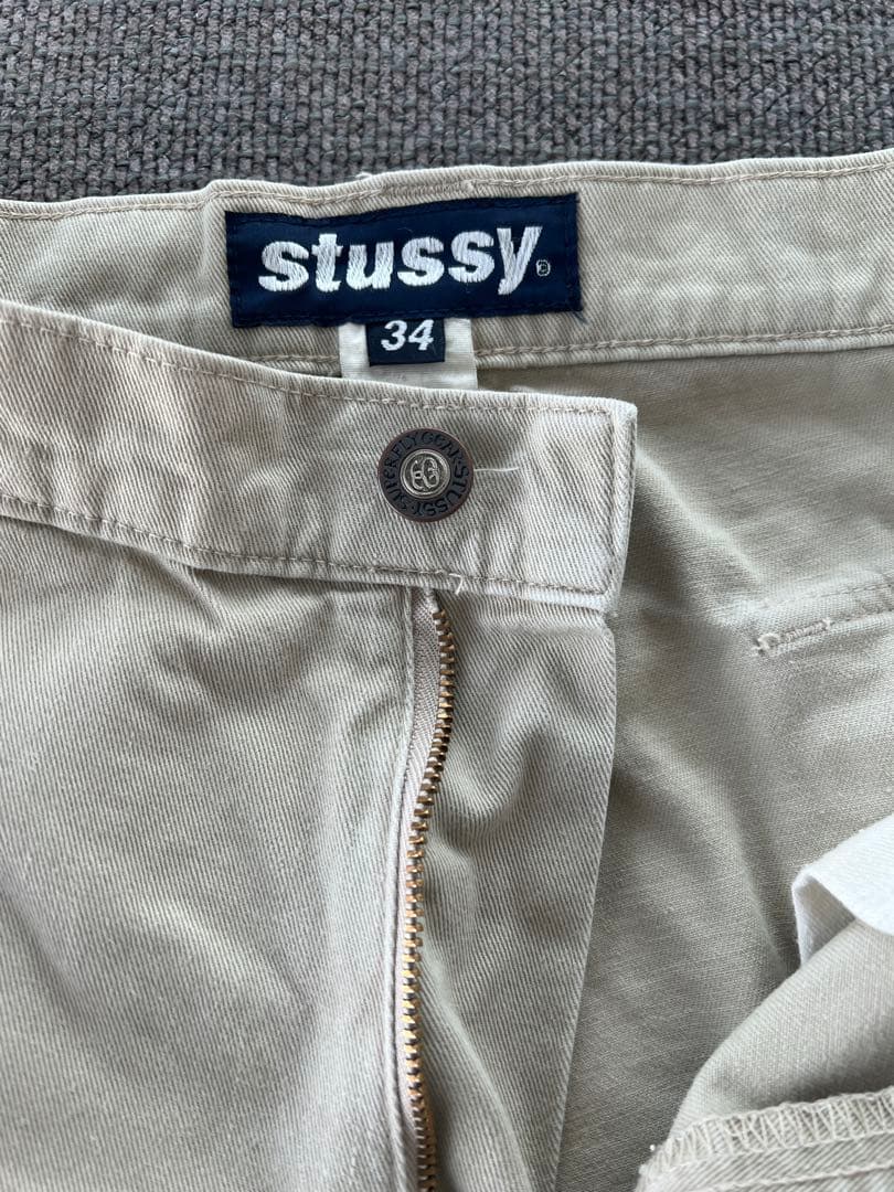 希少 95年 OLD STUSSY CARGO SHORTS 34インチ Ｌ