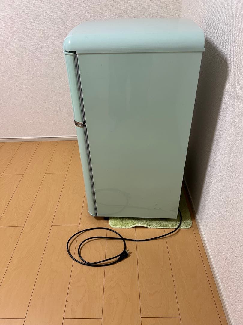 ノンフロン冷凍冷蔵庫 81L PRR-082D ライトグリーン一人暮らし用2ドア