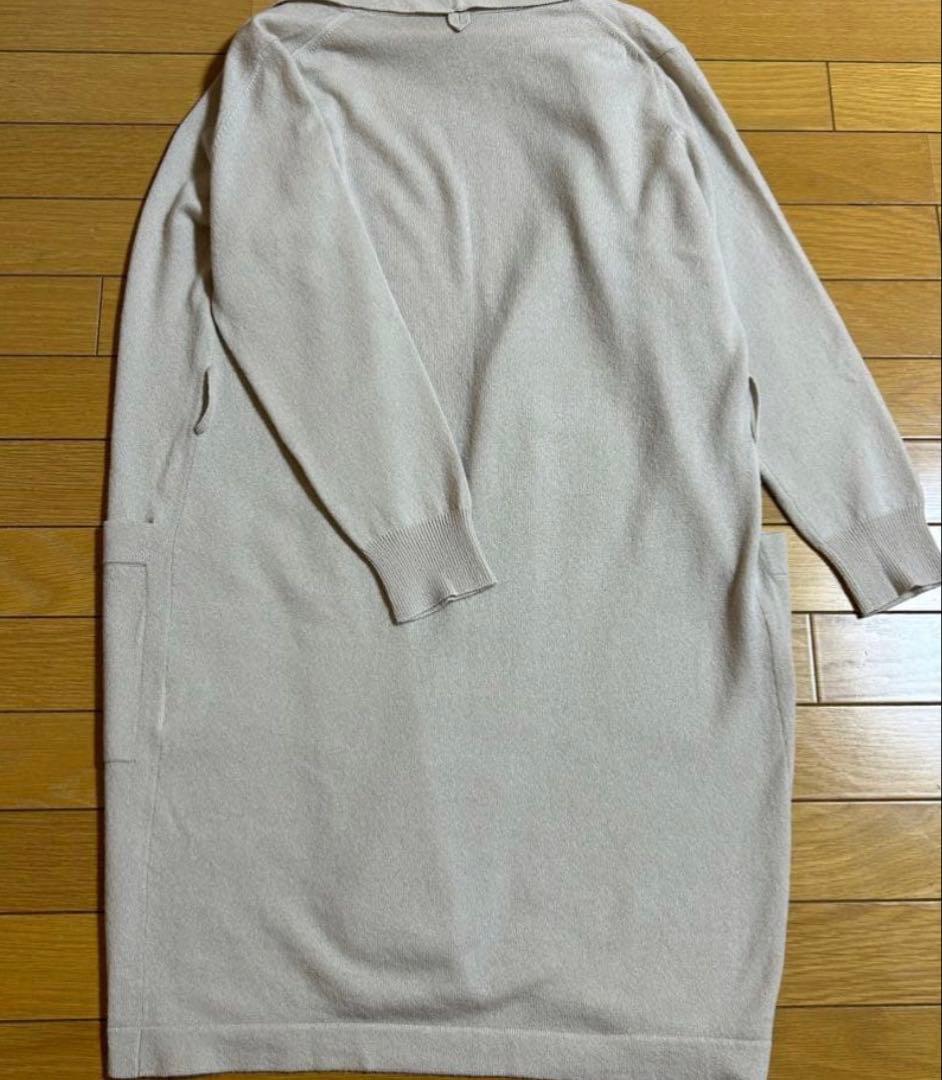 マーガレットハウエル　ロングカーディガン カシミヤ98% ベルト付き