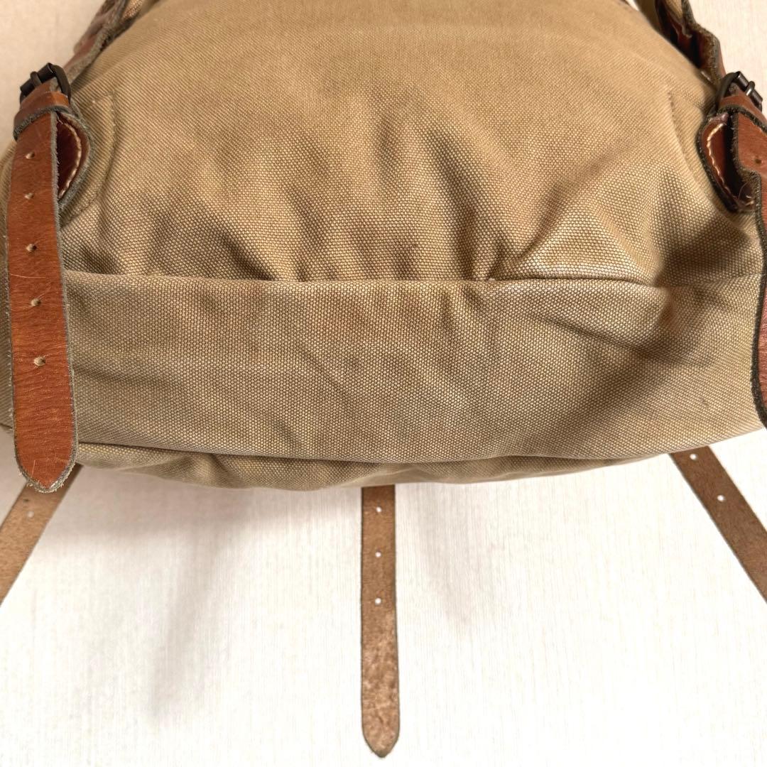 希少　ダブルアールエル　キャンバス地バックパック　ミリタリー山岳部隊サンプリング