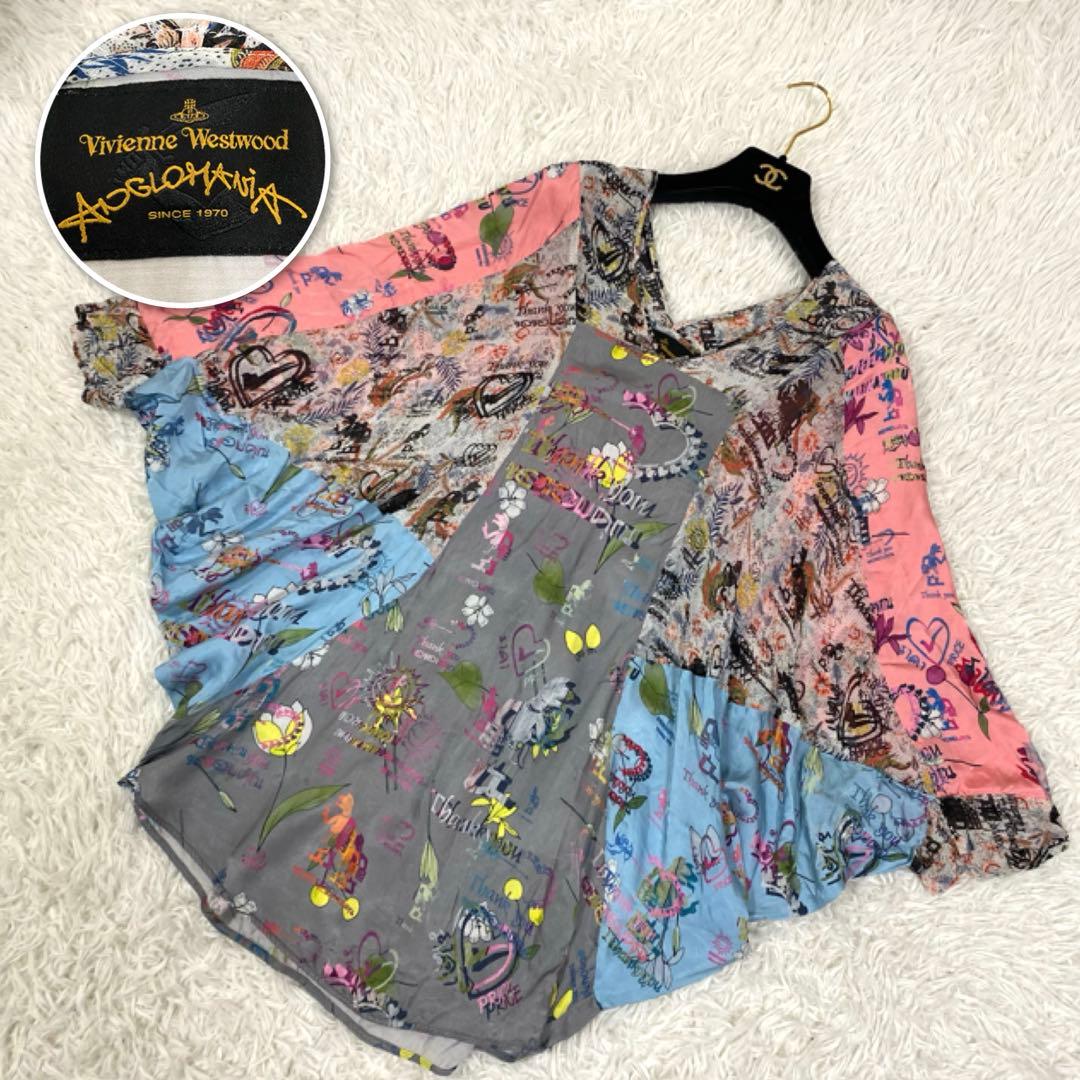 希少✨ヴィヴィアンウエストウッド ポンチョ風 ドルマン プルオーバー　ブラウス