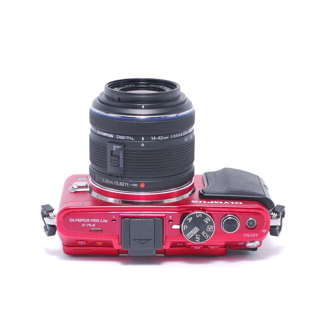 ❤即購入1000円OFF❤ オリンパス PEN E-PL6 REDレンズキット