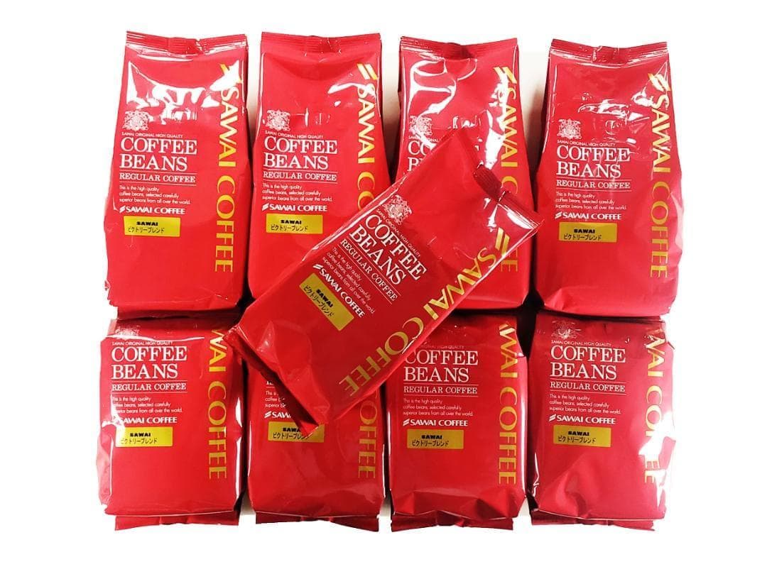 【新品・9袋】澤井珈琲 ビクトリーブレンド 約450杯分 豆のまま 珈琲 焙煎