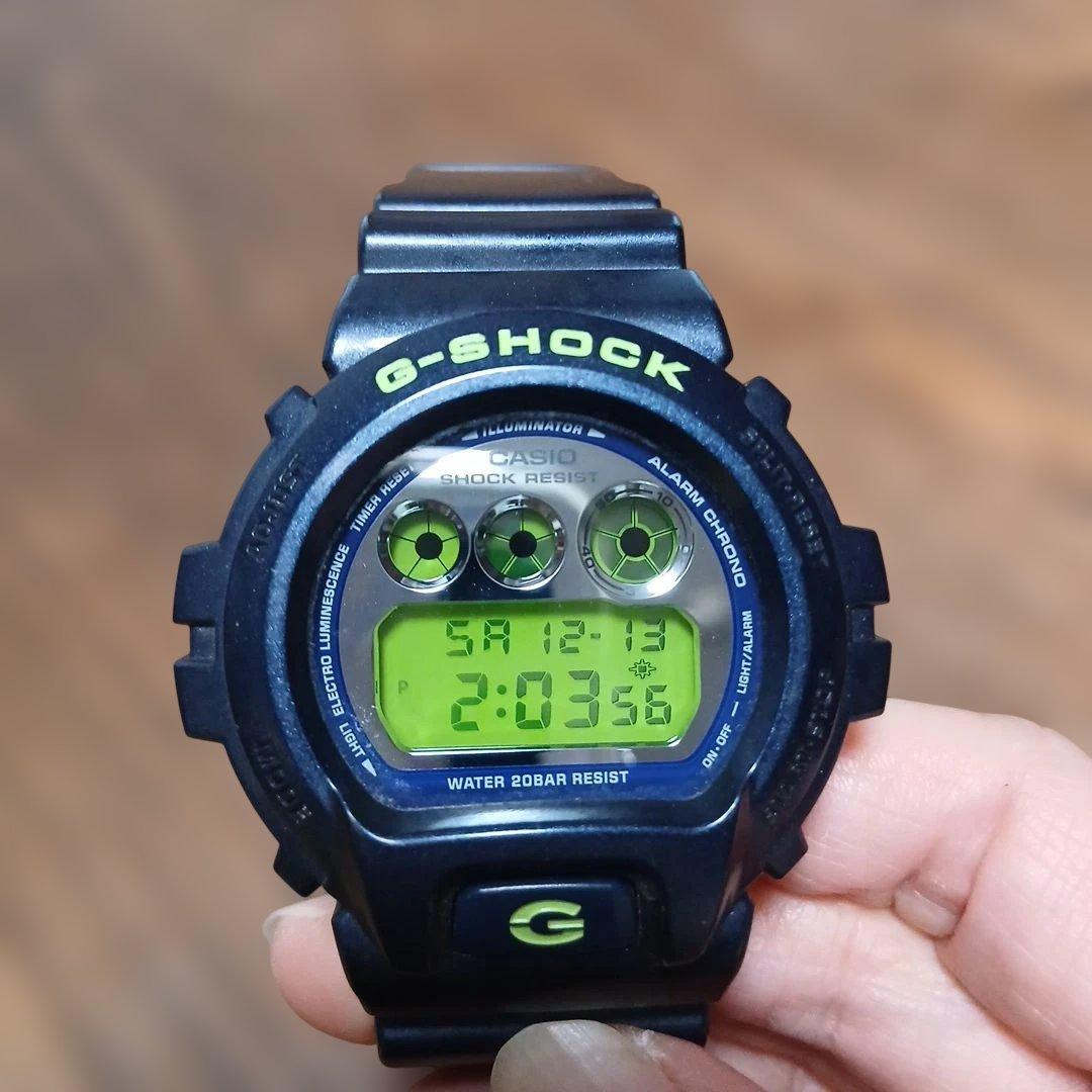 【12/6電池交換済み】CASIO G-SHOCK DW-6900SB希少カラー