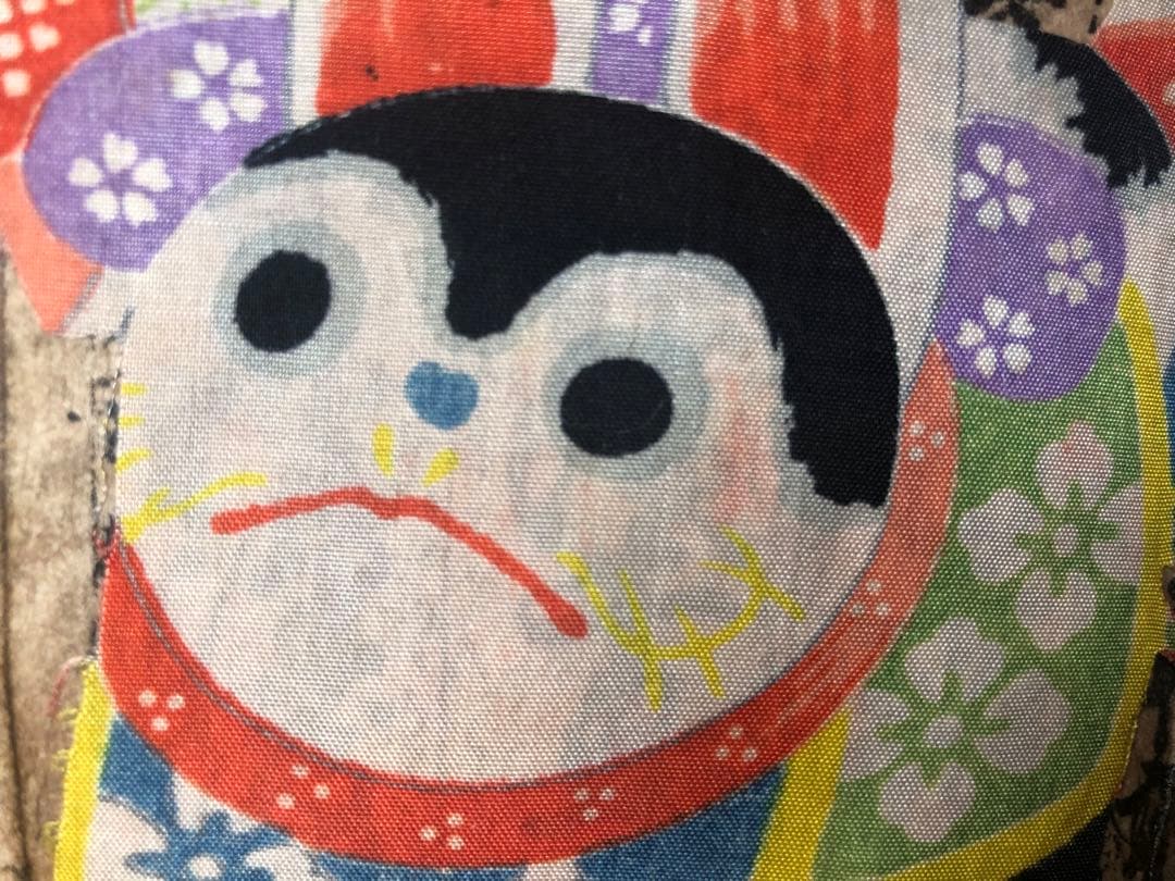 一閑張り　一閑張りバック　 正絹古布犬張子　狛犬　可愛い